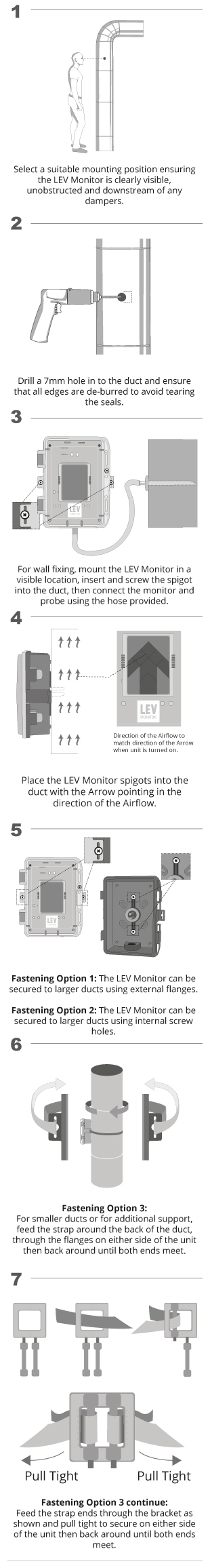 LEV Monitor Installation Instructions